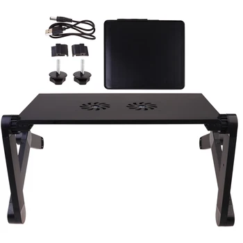 Adjustable Laptop Holder Laptop Stand Portable Folding Aluminium Alloy Computer Desk (Black, Standard Dual Fan + Mouse Board)
Adjustable Laptop Holder Laptop Stand Portable Folding Aluminium Alloy Computer Desk (Black, Standard Dual Fan + Mouse Board)