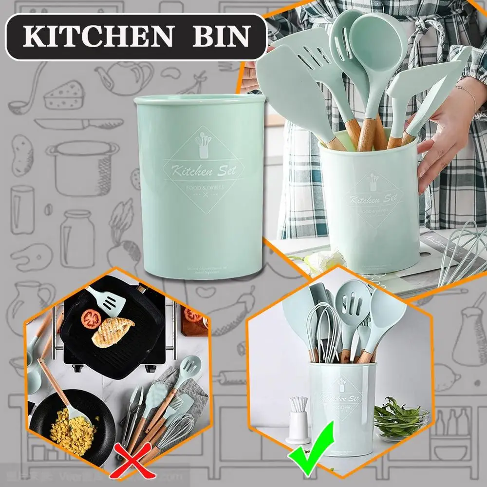 Practical Heat Resistant Silicone Kitchenware Kitchen Tool Cookware Storage Box Kitchen Tool Cookware Storage Box
Practical Heat Resistant Silicone Kitchenware Kitchen Tool Cookware Storage Box Kitchen Tool Cookware Storage Box