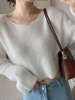 Autumn New Knitted Bottoming Top Female Sweet Ice Cream Color O-Neck Pullovers Thin Sweater High Waist Top QZ0153
Autumn New Knitted Bottoming Top Female Sweet Ice Cream Color O-Neck Pullovers Thin Sweater High Waist Top QZ0153