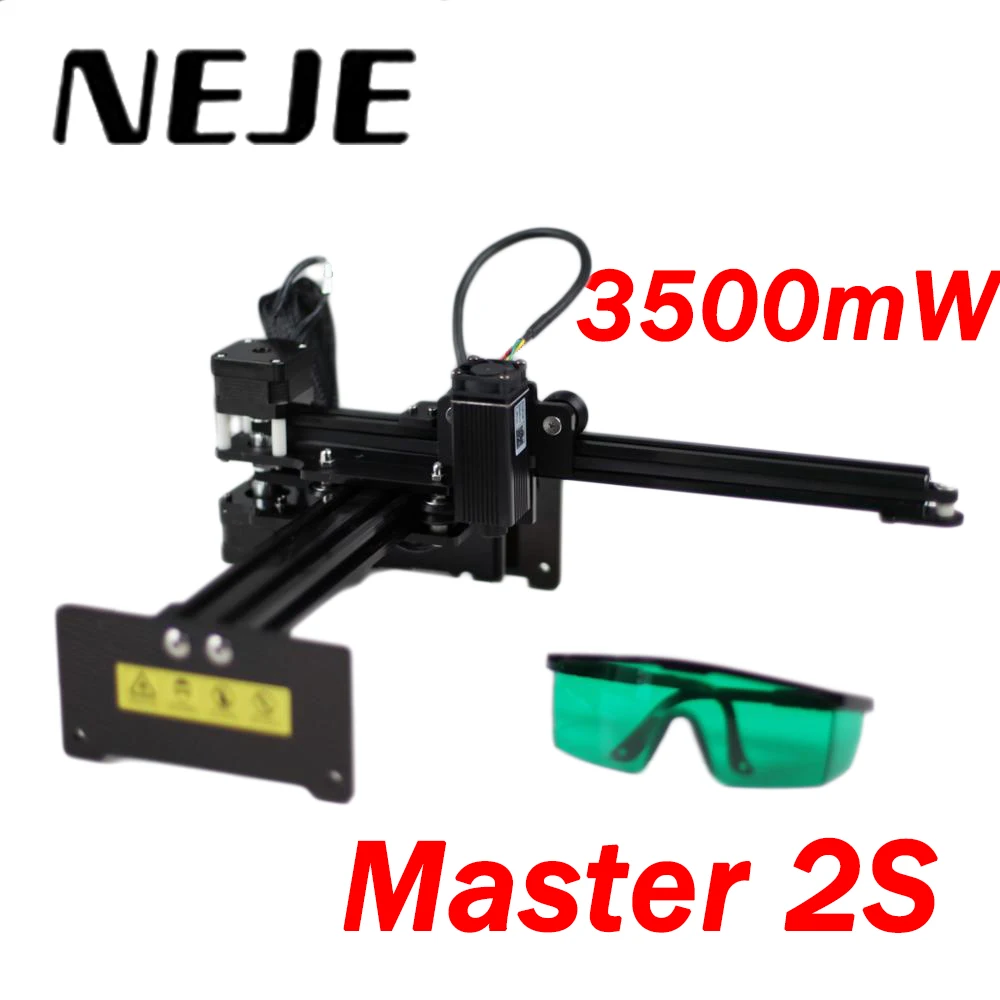 NEJE Master 2S лазерный гравирующий станок 3500 мВ 32 бит мини фрезерный с ЧПУ по дереву