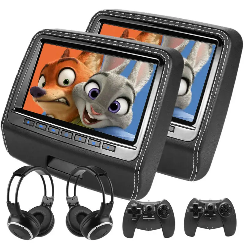 2x 9 inch 1080P All Format Car Monitor Touch Screen Car Headrest DVD Video Player Built-in Speaker MKV DVD MP4 USB SD 8 Bit Game
2x 9 inch 1080P All Format Car Monitor Touch Screen Car Headrest DVD Video Player Built-in Speaker MKV DVD MP4 USB SD 8 Bit Game