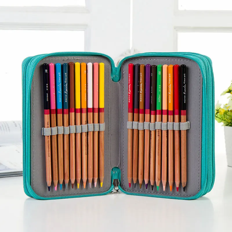 Best Selling 72 Color Set Pen Curtain Four Layer Pencil Bag Sketch Brush Color Pencil Bag Porous Pencil Case Multifunction
Best Selling 72 Color Set Pen Curtain Four Layer Pencil Bag Sketch Brush Color Pencil Bag Porous Pencil Case Multifunction