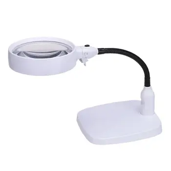 10X Magnifier Plug-In Lamp Type 110-240V 6LED Reading Magnifier White Multifunction Tools Light Replaceable Lampshade Magnifier
10X Magnifier Plug-In Lamp Type 110-240V 6LED Reading Magnifier White Multifunction Tools Light Replaceable Lampshade Magnifier