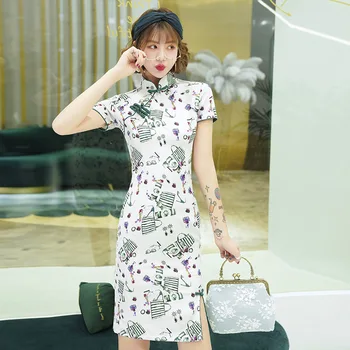 Plus Size 3XL Women Oriental Retro Cheongsam Dress Summer Rayon Elegant Evening Dress Vintage Chinese Robe Costume Slim Qipao
Plus Size 3XL Women Oriental Retro Cheongsam Dress Summer Rayon Elegant Evening Dress Vintage Chinese Robe Costume Slim Qipao