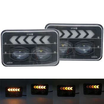 2pcs 7x6" 5x7" LED Headlights Square High Low Beam Fog Driving Light Amber Flowing Signal Lamp For Jeep Wrangler YJ Cherokee XJ 
2pcs 7x6" 5x7" LED Headlights Square High Low Beam Fog Driving Light Amber Flowing Signal Lamp For Jeep Wrangler YJ Cherokee XJ