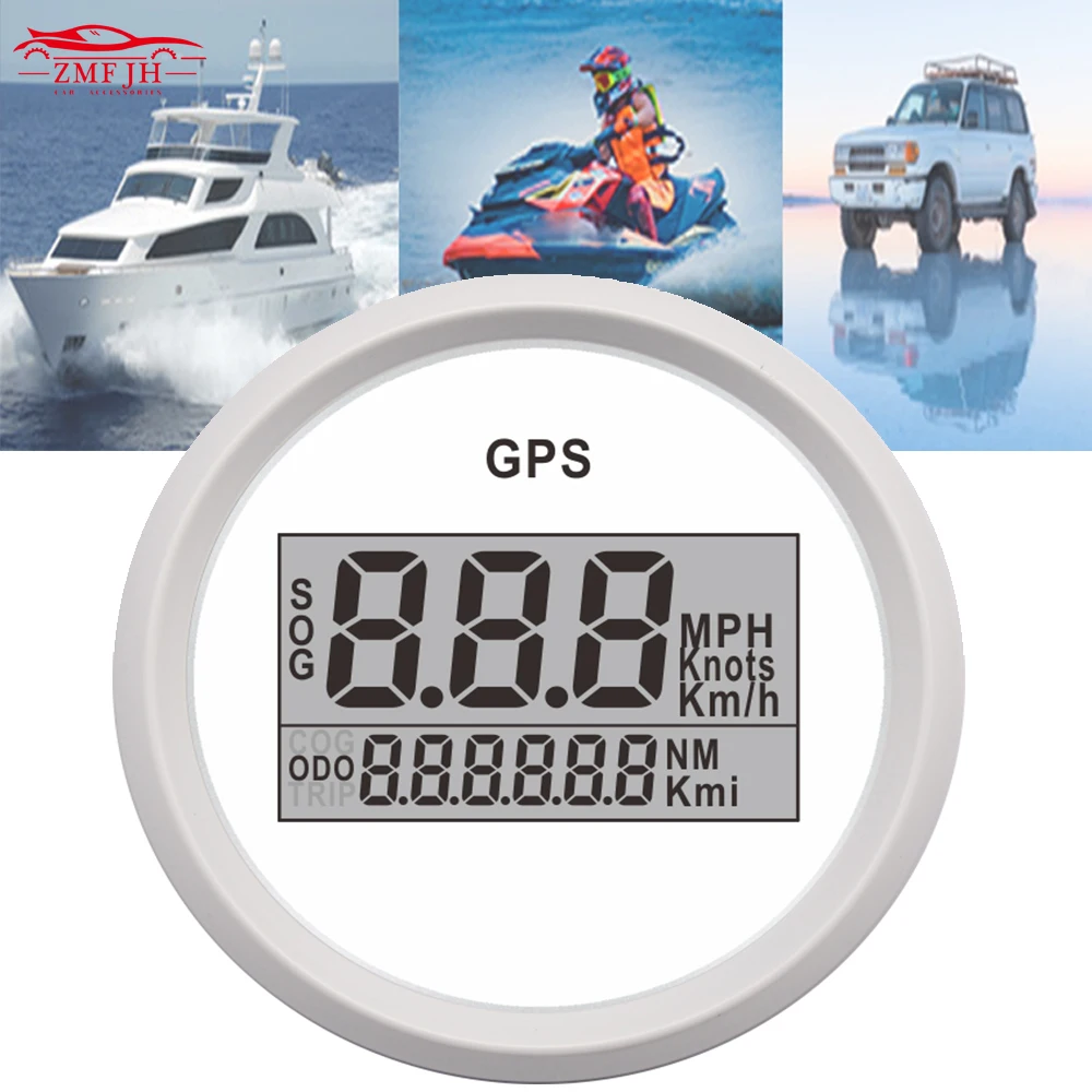 52mm 12 V/24 V Digital car speedometer GPS Odometer LCD display Mile Per Hour knots Meter For Boat With Back light 
52mm 12 V/24 V Digital car speedometer GPS Odometer LCD display Mile Per Hour knots Meter For Boat With Back light
