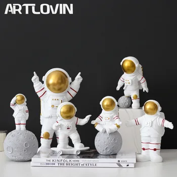 Astronaut Figurines Modern Home Decor Spaceman Moon Figures Decorative Desktop Ornaments Resin Silver Cosmonaut Statues Man Gift
Astronaut Figurines Modern Home Decor Spaceman Moon Figures Decorative Desktop Ornaments Resin Silver Cosmonaut Statues Man Gift