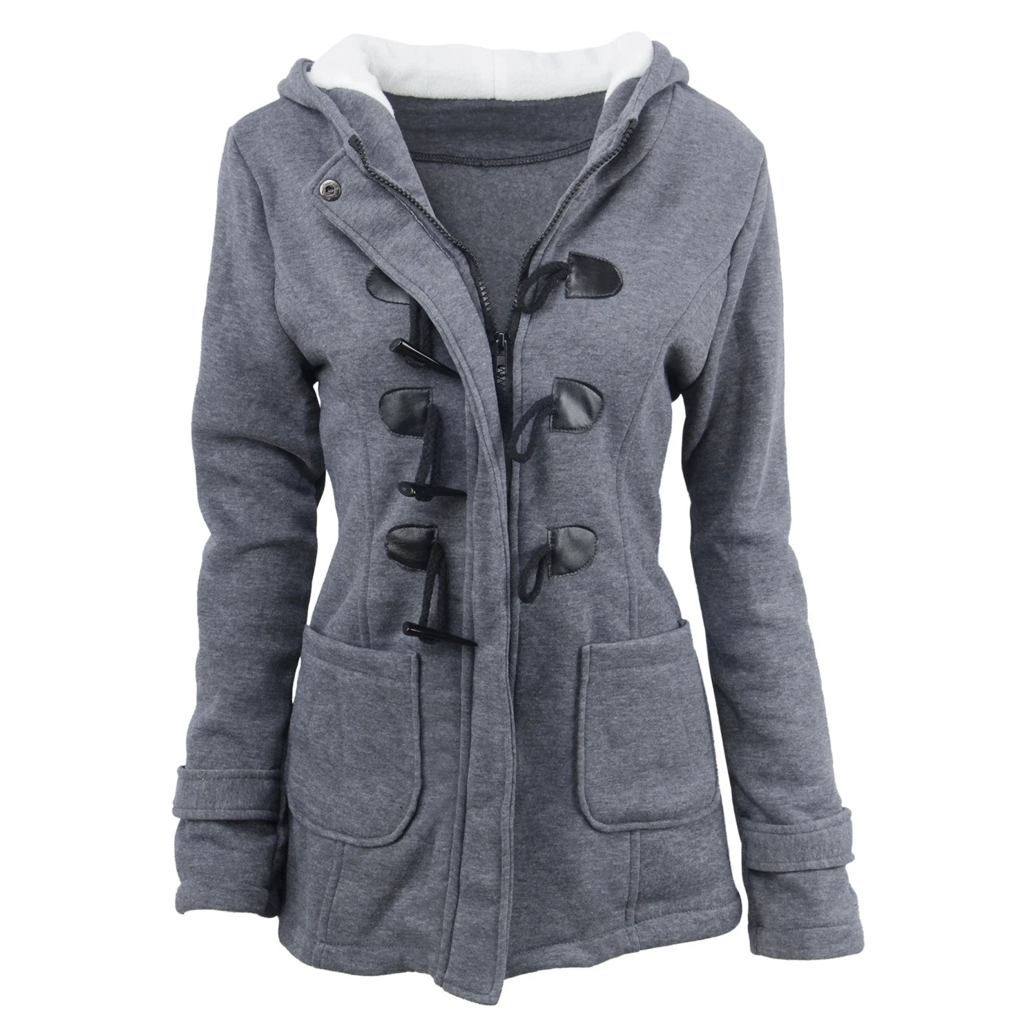 Women Basic Jacket Coat Female Parkas Long Hooded Coat Parkas Overcoat Zipper Horn Button Outwear Casaco Feminino Autumn Winter
Women Basic Jacket Coat Female Parkas Long Hooded Coat Parkas Overcoat Zipper Horn Button Outwear Casaco Feminino Autumn Winter