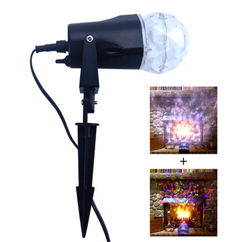 

Kaleidoscope Projector Rotate LED Light RGB Switchable Yard Outdoor Spotlight