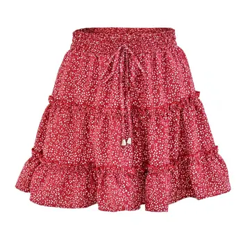 Women High Waist Drawstring Ruffle Flared Swing Mini Skirt Floral Polka Dot Leopard Print Pleated Beach Boho A-Line Skater Skirt
Women High Waist Drawstring Ruffle Flared Swing Mini Skirt Floral Polka Dot Leopard Print Pleated Beach Boho A-Line Skater Skirt