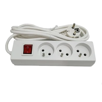 Extension Cord Socket 2M French Socket Plug 16A 250A Electrical Plug Charging Power Extension Socket with Switch
Extension Cord Socket 2M French Socket Plug 16A 250A Electrical Plug Charging Power Extension Socket with Switch