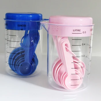 500ml PVC Measuring Cups And Measuring Spoon Scoop Kitchen Measuring Tool 7 piece set with scale baking tools
500ml PVC Measuring Cups And Measuring Spoon Scoop Kitchen Measuring Tool 7 piece set with scale baking tools