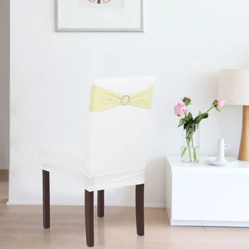 50PCS Wedding Decorations Elastic Spandex Chair Cover Sashes Bows Elastic Chair Bands With Buckle Slider Sashes Bows 7 Colors
50PCS Wedding Decorations Elastic Spandex Chair Cover Sashes Bows Elastic Chair Bands With Buckle Slider Sashes Bows 7 Colors