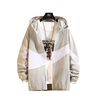 Mens Sunscreen clothes Jackets Male Casual Zipper Summer ultraviolet-proof Solid Jacket Men Casual Outwear Men Thin Jacket Man 
Mens Sunscreen clothes Jackets Male Casual Zipper Summer ultraviolet-proof Solid Jacket Men Casual Outwear Men Thin Jacket Man