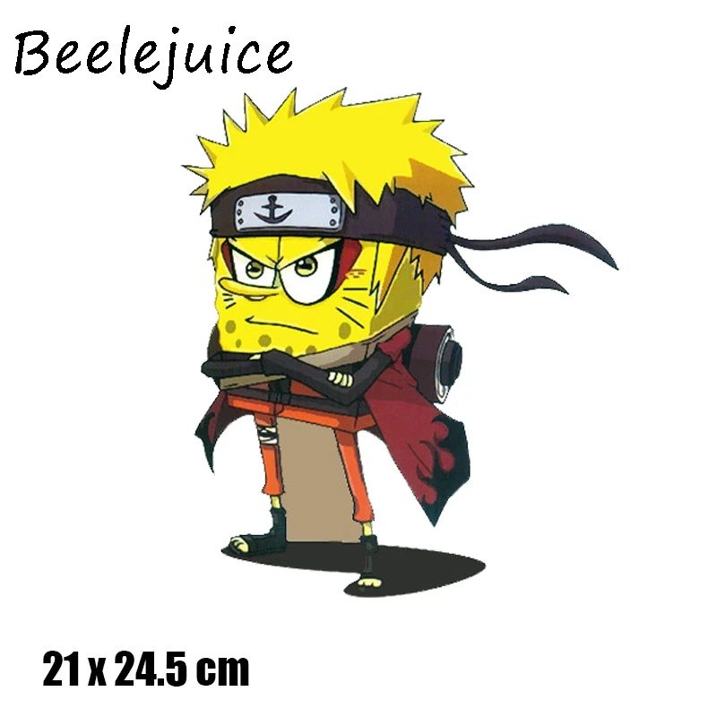 Squarepants Naruto Cosplay Cartoon patches for clothing DIY Grade-A Thermal transfer stickers decorate accessories
Squarepants Naruto Cosplay Cartoon patches for clothing DIY Grade-A Thermal transfer stickers decorate accessories