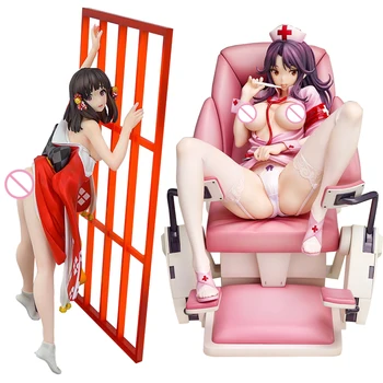 

18cm NURSE MOMOI Momoi Satsuki Native Saitom Action Figure Nurse Sofa Ver 1/7 Scale Japan Anime PVC Collection Model Sexy Nurse