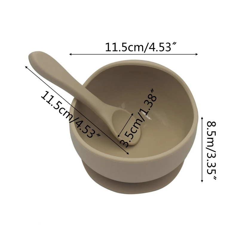 2 Pcs BPA Free Silicone Waterproof Baby Suction Bowl Training Spoon Utensils Set X5XE
2 Pcs BPA Free Silicone Waterproof Baby Suction Bowl Training Spoon Utensils Set X5XE