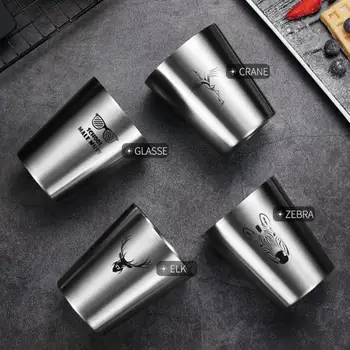 350ml Single Wall/300ml Double Wall Stainless Steel Cups And Mugs Metal Cold Beer Cup Bar Party Coffee Mug Tumbler For Kids 
350ml Single Wall/300ml Double Wall Stainless Steel Cups And Mugs Metal Cold Beer Cup Bar Party Coffee Mug Tumbler For Kids