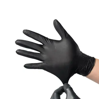 50Pcs Disposable Gloves Waterproof Latex Hand Protective Gloves Thicken Gloves Various Sizes Are Available Black 
50Pcs Disposable Gloves Waterproof Latex Hand Protective Gloves Thicken Gloves Various Sizes Are Available Black