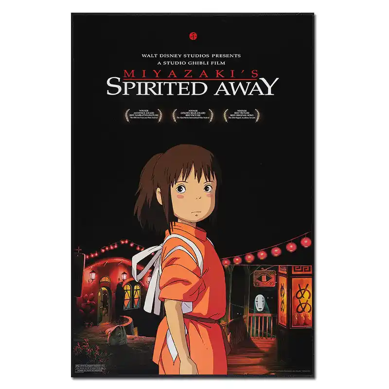 spirited away movie poster anime a voyage of chihiro wall