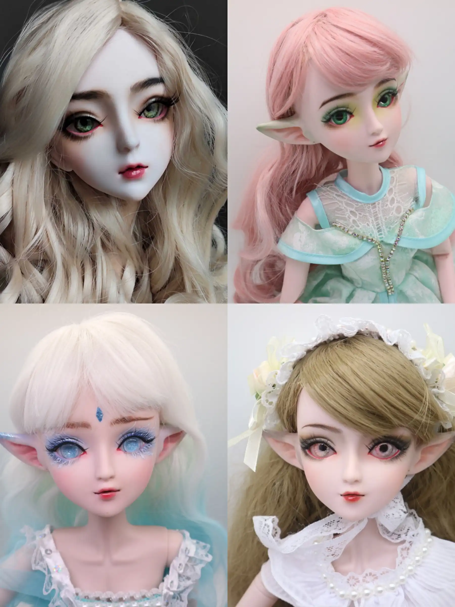 customized bjd dolls elf doll diy plastic doll 24 joints ball