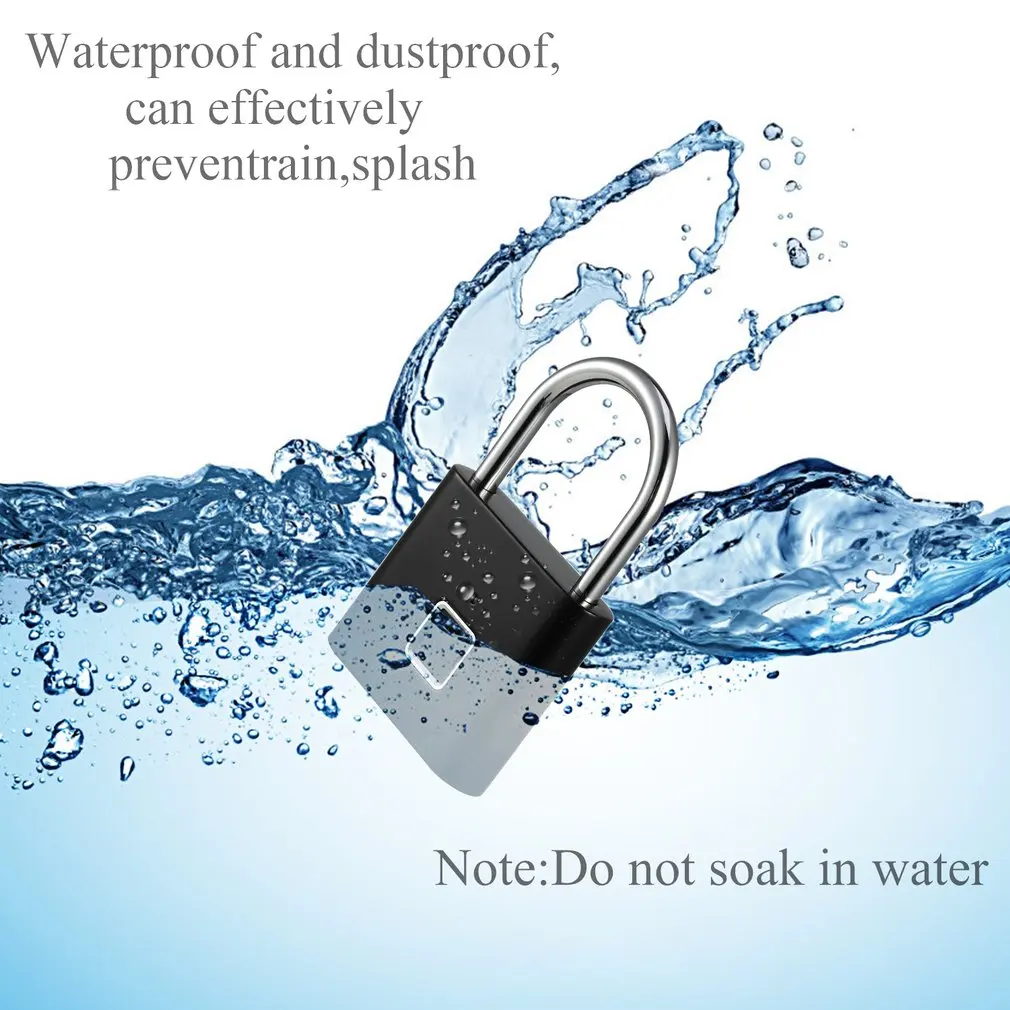 Security Keyless USB Rechargeable Door Lock Fingerprint Smart Padlock Quick Unlock Zinc Alloy Metal Self Developing Chip
Security Keyless USB Rechargeable Door Lock Fingerprint Smart Padlock Quick Unlock Zinc Alloy Metal Self Developing Chip