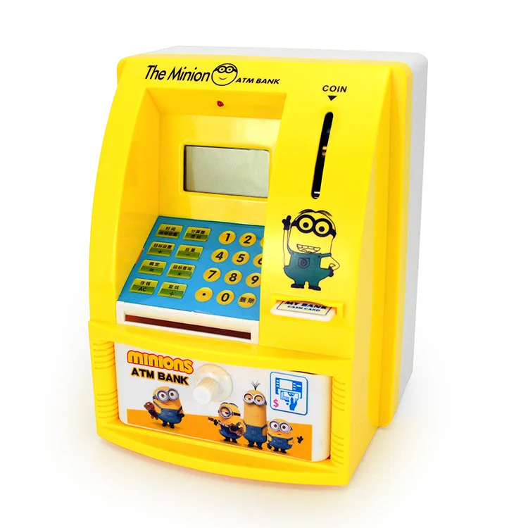 Creative Children Money Box Model Smart ATM Coin Bank Deposit ATM Cartoon Password Savings Bank Deposit Machine
Creative Children Money Box Model Smart ATM Coin Bank Deposit ATM Cartoon Password Savings Bank Deposit Machine