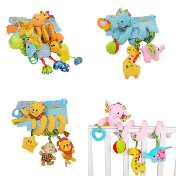 Animal Soft Toys with Teether Revolves Around Bed Stroller Hanging Toy Infant Learning Toy
Animal Soft Toys with Teether Revolves Around Bed Stroller Hanging Toy Infant Learning Toy