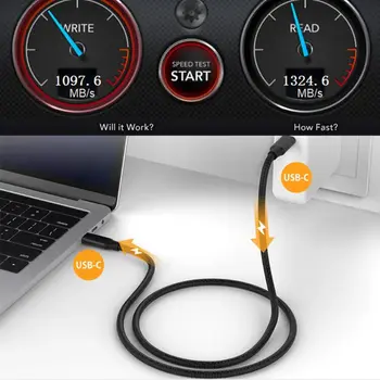 1m 5A Cable USB 3.1 Gen 2 C To C PD 100W Data 10Gbps 4K Quick Charge 4.0 Fast Charging USB-C Cord X6HA
1m 5A Cable USB 3.1 Gen 2 C To C PD 100W Data 10Gbps 4K Quick Charge 4.0 Fast Charging USB-C Cord X6HA