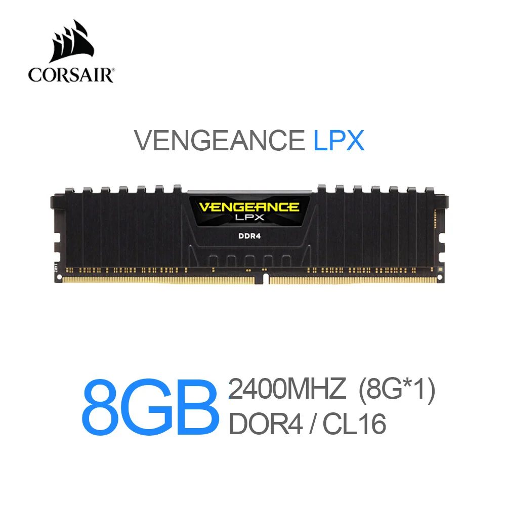 Corsair месть LPX 8 Гб (1X8 ГБ) DDR4 2400 (PC4-19200) C16 1 35 V настольных компьютеров-черный |