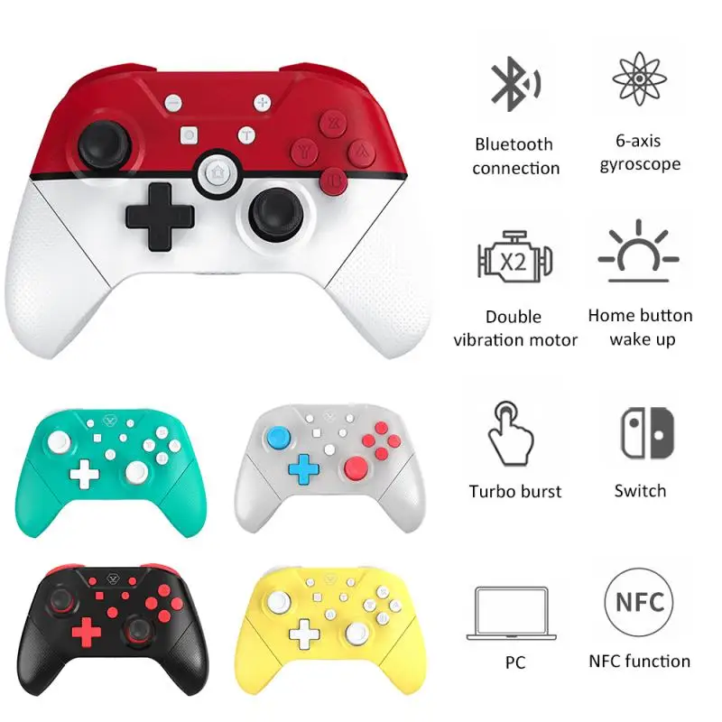 For Nintend Switch Pro/Switch Lite Game Controller Bluetooth Vibration Gamepad NFC Wireless Joystick For Switch NS Games Console
For Nintend Switch Pro/Switch Lite Game Controller Bluetooth Vibration Gamepad NFC Wireless Joystick For Switch NS Games Console