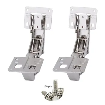 2Pcs/Set 170 Degree Hydraulic/Normal Hinges Cold-rolled Steel Soft-close Buffer