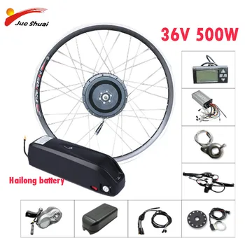 

e bike Conversion Kit 36v 500w Front Hub Motor Wheel Electric Bicycle Conversion Kit 26"700C bicicleta eletrica ebike kit