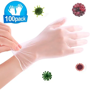 20/50/100Pcs Disposable Gloves One-off Plastic Restaurant Transparent Eco-friendly Glove Kitchen Latex Desechables PVC Gloves
20/50/100Pcs Disposable Gloves One-off Plastic Restaurant Transparent Eco-friendly Glove Kitchen Latex Desechables PVC Gloves