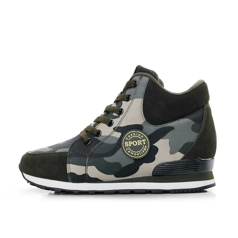 Spring And Autumn Canvas Round Head High To Help Increase Camouflage Stitching Women's Single Shoes Cross Strap Slip Wear
Spring And Autumn Canvas Round Head High To Help Increase Camouflage Stitching Women's Single Shoes Cross Strap Slip Wear