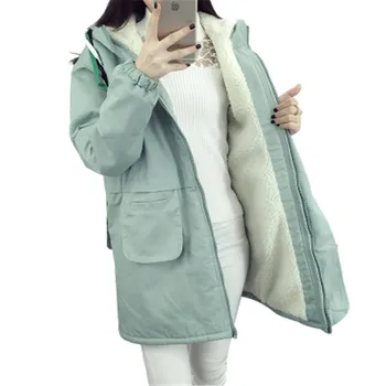 2019 Women Winter Coat Cotton Hooded Warm Cashmere Long Jacket Thick Warm Lambskin Women Coats Fashion Hood Jackets WZ170
2019 Women Winter Coat Cotton Hooded Warm Cashmere Long Jacket Thick Warm Lambskin Women Coats Fashion Hood Jackets WZ170