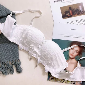 Underwear ladies deep V drawstring bra push up gathered female tube top no steel ring gathered bra top AB pass cup
Underwear ladies deep V drawstring bra push up gathered female tube top no steel ring gathered bra top AB pass cup