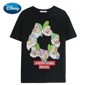 Disney Fashion Snow White and the Seven Dwarfs Letter Cartoon Print Black T-Shirt O-Neck Pullover Short Sleeve Women Tee Tops
Disney Fashion Snow White and the Seven Dwarfs Letter Cartoon Print Black T-Shirt O-Neck Pullover Short Sleeve Women Tee Tops