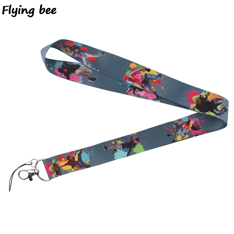 Flyingbee Dance hiphop cool Lanyard Keychain Keys Holder Women Strap Neck Lanyards for Keys ID Card phone lanyard X0369
Flyingbee Dance hiphop cool Lanyard Keychain Keys Holder Women Strap Neck Lanyards for Keys ID Card phone lanyard X0369