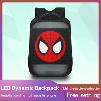 Advertising waterproof LED backpack with high brightness clear LED display high capacity computer bag with soft shoulder strap
Advertising waterproof LED backpack with high brightness clear LED display high capacity computer bag with soft shoulder strap
