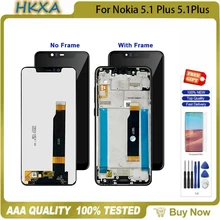 Écran tactile LCD, 5,86 pouces, pour Nokia 5.1 Plus X5 TA-5.1 TA-1102 TA-1105 TA-1108 TA-1109 TA-1112 TA-1120 TA-, original=