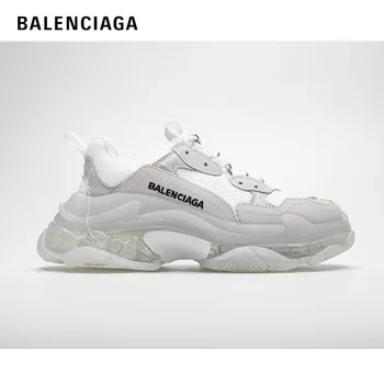 

Original Balenciaga Triple S 3.0 17FW Sneakers For Men Women White Increased Sports Trainers Casual Dad Shoes EUR36-45