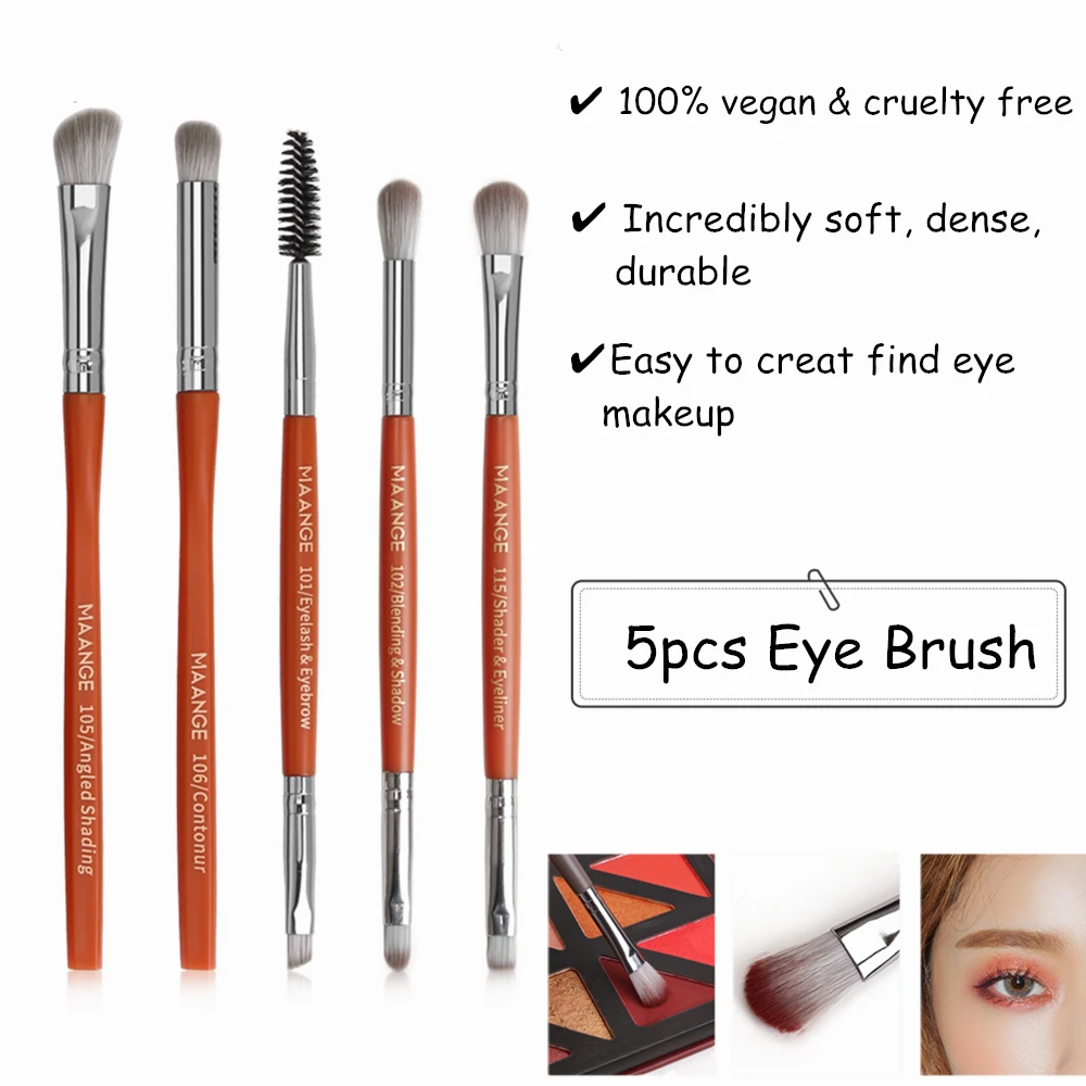 5pcs Eye Shadow Makeup Tool Brush Set For Angled Eyebrow Spoolie Eyeshadow Blending Shader Crease Precision Pencil Concealer
5pcs Eye Shadow Makeup Tool Brush Set For Angled Eyebrow Spoolie Eyeshadow Blending Shader Crease Precision Pencil Concealer