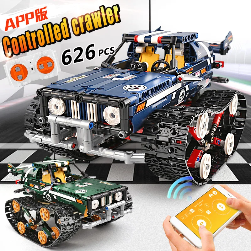Technic RC Remote Control Suspension Vehicle Building Blocks Compatible with Lego Tracked Racer Car DIY Bricks Toys For Boys
Technic RC Remote Control Suspension Vehicle Building Blocks Compatible with Lego Tracked Racer Car DIY Bricks Toys For Boys