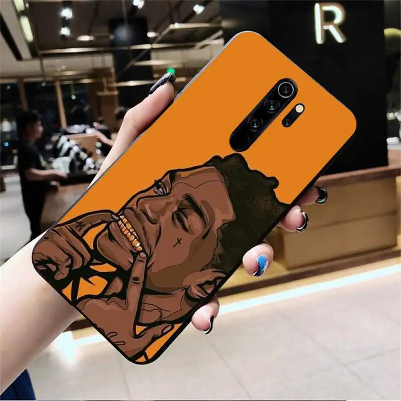 HPCHCJHM Kodak Black Rapper Black TPU Soft Phone Case Cover for Redmi Note 8 8A 8T 7 6 6A 5 5A 4 4X 4A Go Pro