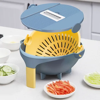 Multifunctional Vegetable Grater Slicer Chopper with Drain Basket Veggie Cutter Drain Bowls Sets Kitchen Tool THIN889
Multifunctional Vegetable Grater Slicer Chopper with Drain Basket Veggie Cutter Drain Bowls Sets Kitchen Tool THIN889