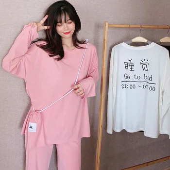 Women Clothes For Spring Autumn Pajamas Sets V-Neck Sleepwear Lovely Rabbit Pijamas Mujer Long Sleeve Cotton Sexy Pyjamas Female
Women Clothes For Spring Autumn Pajamas Sets V-Neck Sleepwear Lovely Rabbit Pijamas Mujer Long Sleeve Cotton Sexy Pyjamas Female