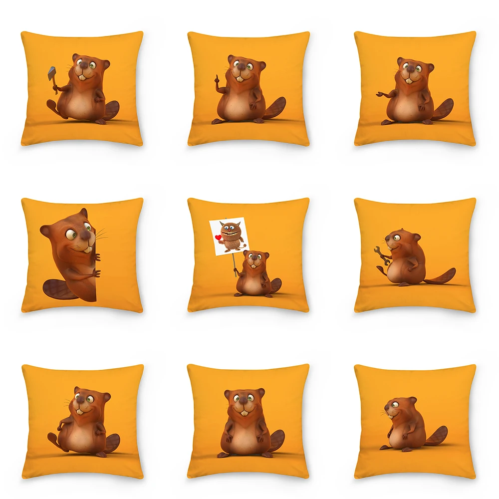 Cute Groundhog Pattern Square Pillow Cover for Sofa Chair Car Waist Throw Cushion Cover Protective Decorative Cover Pillowslip
Cute Groundhog Pattern Square Pillow Cover for Sofa Chair Car Waist Throw Cushion Cover Protective Decorative Cover Pillowslip