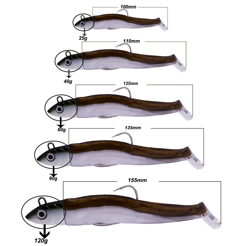 Hunthouse black minnow fishing lure soft bait jig head seabass fish swimbait spinning baitcasting wobber
Hunthouse black minnow fishing lure soft bait jig head seabass fish swimbait spinning baitcasting wobber