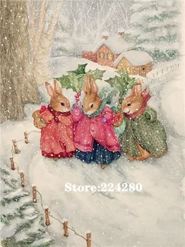 Rabbit family skiing Needlework Cross stitch 14CT Unprinted Embroidery kits Arts Cross-Stitching,DIY Handmade Home Decor
Rabbit family skiing Needlework Cross stitch 14CT Unprinted Embroidery kits Arts Cross-Stitching,DIY Handmade Home Decor